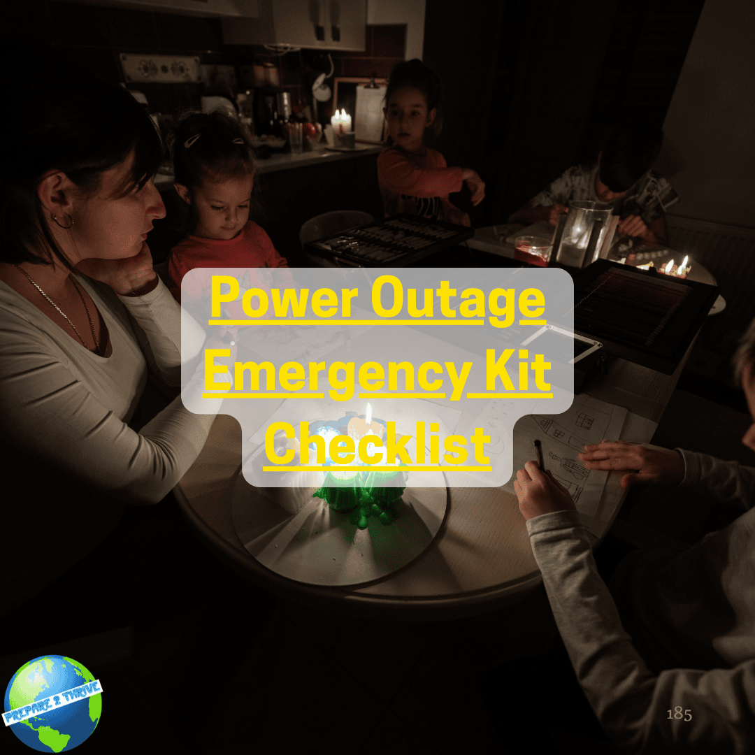 Power Outage Emergency Kit Checklist